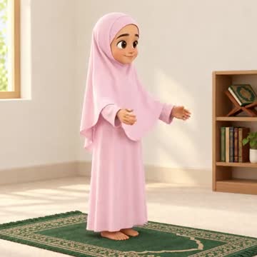 بنت بتصلّي